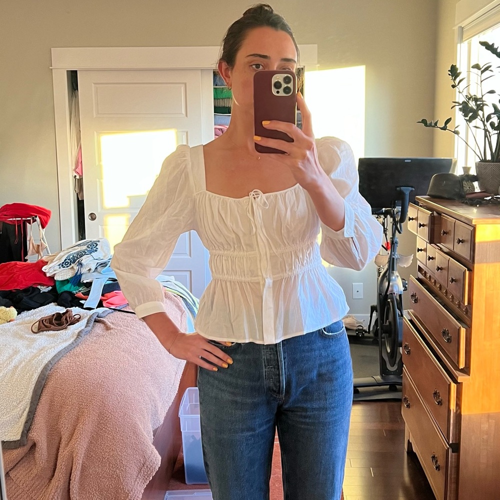 JCrew puff sleeve top